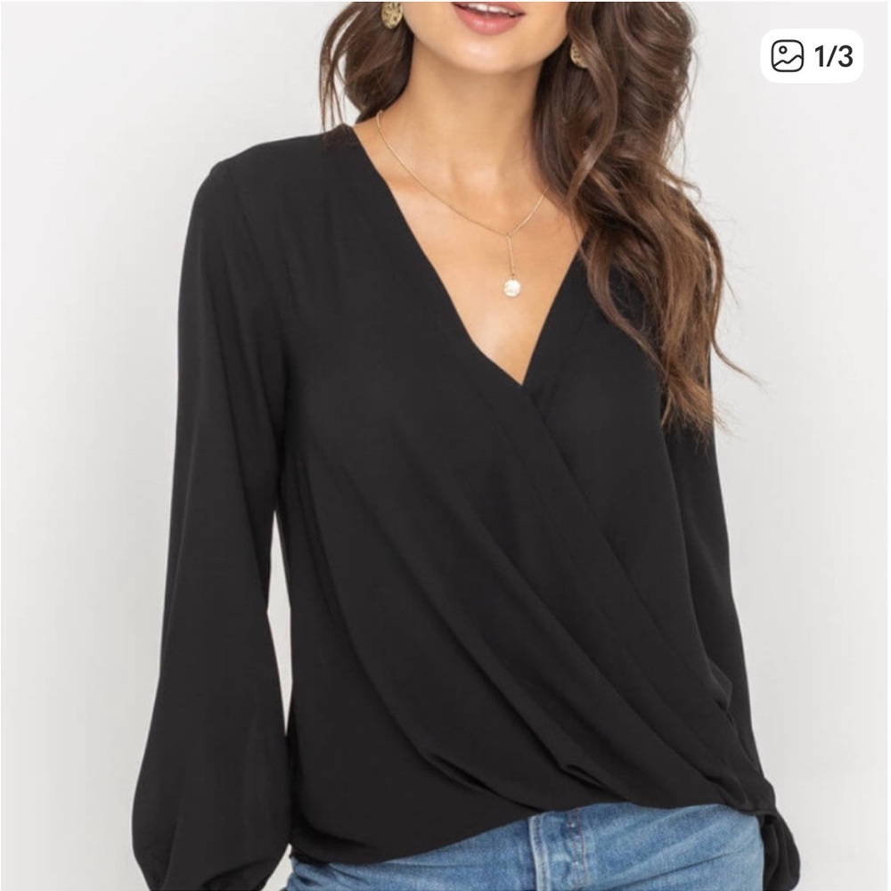 Lush Black Women's Blouse